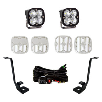 Baja Designs® - A-Pillar Mounted Squadron Pro™ 3" 2x40W Square Spot Beam LED Light Kit