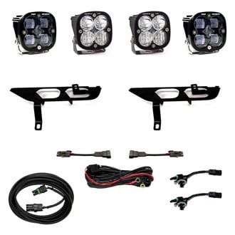 Baja Designs® - Fog Light Location Mounted Squadron Pro™ and Squadron SAE™ 2x40W/2x22W Square Driving/Combo Beam LED Light Kit