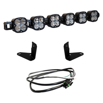 Baja Designs® - Front Bumper Mounted XL Linkable™ 156W Dual Row Multi-Pattern Beam LED Light Bar Kit, with Upfitter