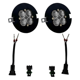 Baja Designs® - Fog Light Location Mounted Squadron Sport™ 3" 2x26W Square Wide Cornering Beam LED Light Kit