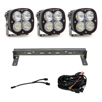 Baja Designs® - Front Bumper Mounted XL Pro™ 4.43" 2x41W Square Driving/Combo Beam LED Light Kit