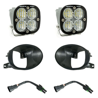 Baja Designs® - Fog Light Location Mounted Squadron Sport™ 3" 2x30W Square Wide Cornering Beam LED Light Kit