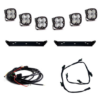 Baja Designs® - Grille Mounted Squadron Pro™ 3" 6x40W Square Driving/Spot/Wide Cornering Beam LED Light Kit