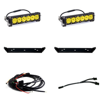 Baja Designs® - Behind Grille Mounted OnX6+™ 10" 2x106W Driving/Combo Beam Amber LED Light Bar Kit
