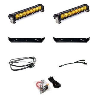 Baja Designs® - Behind Grille Mounted S8™ 10" 2x60W Driving/Combo Beam Amber LED Light Bar Kit