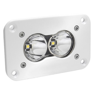 Baja Designs® - S2 Pro™ Flush Mount 3"x2" 24W Rectangular White Housing Work/Scene Beam LED Light