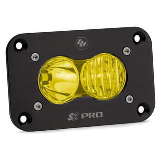Baja Designs® - S2 Pro™ Flush Mount 3"x2" 24W Rectangular Driving/Combo Beam Amber LED Light