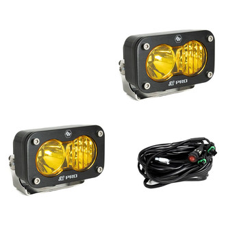 Baja Designs® - S2 Pro™ 3"x2" 2x24W Rectangular Driving/Combo Beam Amber LED Lights