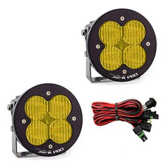 Baja Designs® - XL-R Pro™ 4.43" 2x40W Round Wide Cornering Beam Amber LED Lights