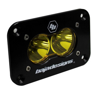 Baja Designs® - S2 Sport™ Flush Mount 3"x2" 12W Rectangular Spot Beam Amber LED Light
