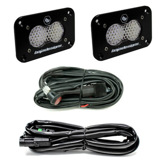 Baja Designs® - S2 Sport™ Backup Flush Mount 3"x2" 2x12W Rectangular Work/Scene Beam LED Lights