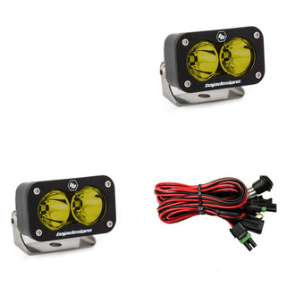 Baja Designs® - S2 Sport™ 3"x2" 2x12W Rectangular Work/Scene Beam Amber LED Lights