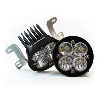 Baja Designs® - Fog Light Location Mounted Squadron-R Sport™ 3" 2x26W Round Wide Cornering Beam LED Light Kit