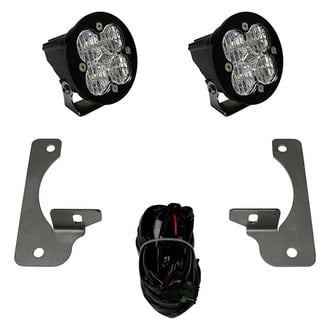 Baja Designs® - Fog Light Location Mounted Squadron-R Sport™ 3" 2x26W Round Wide Cornering Beam LED Light Kit