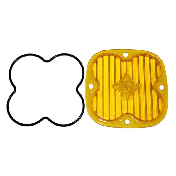 Baja Designs® - 3" Interchangeable Square Amber Plastic Wide Cornering Beam Lens for Squadron™