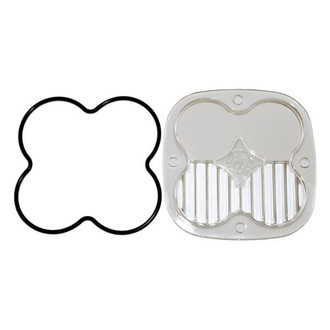 Baja Designs® - 3" Interchangeable Square Clear Plastic Driving/Combo Beam Lens for Squadron™