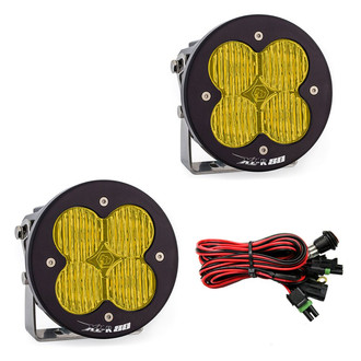 Baja Designs® - XL-R 80™ 4.43" 2x80W Round Wide Cornering Beam Amber LED Lights