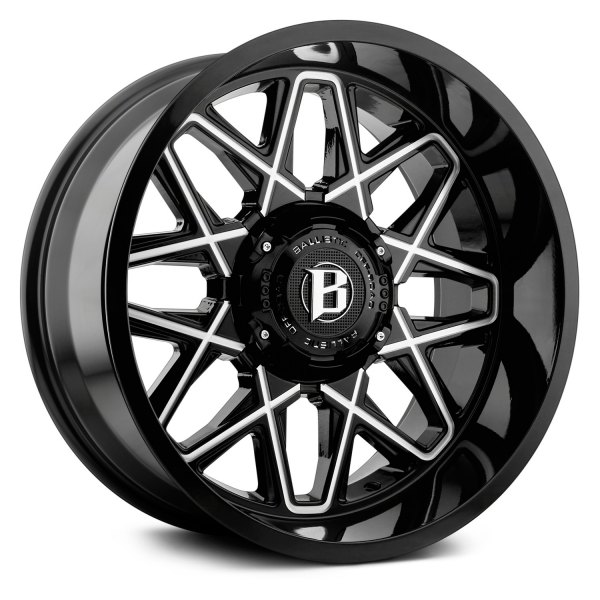 Ballistic Off Road 818 Atomic Wheels Gloss Black With Milled Windows Rims