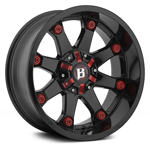 BALLISTIC® - BEAST Gloss Black with Red Accents