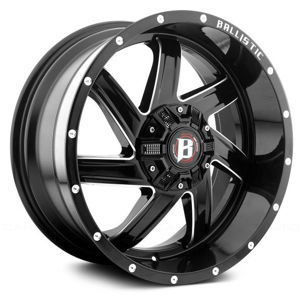 BALLISTIC® - GUILLOTINE Gloss Black with Milled Accents