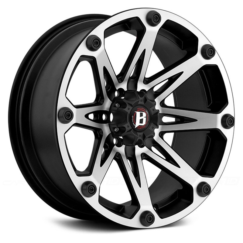 Ballistic Off Road 814 Jester Wheels Flat Black With Machined Face Rims