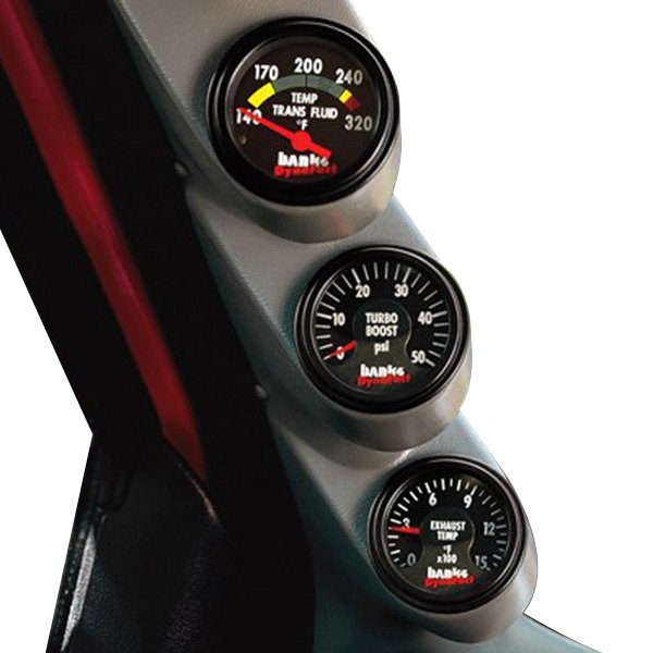 Banks® - Full 3-Gauge Pillar Mount Instrument Console, Black