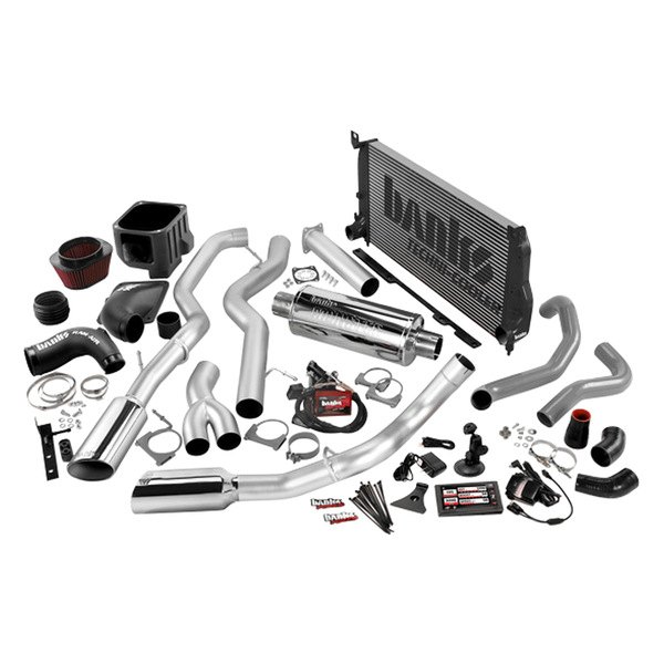 Banks® - Big Hoss™ Turbocharger Intercooler System with Black SS Tip