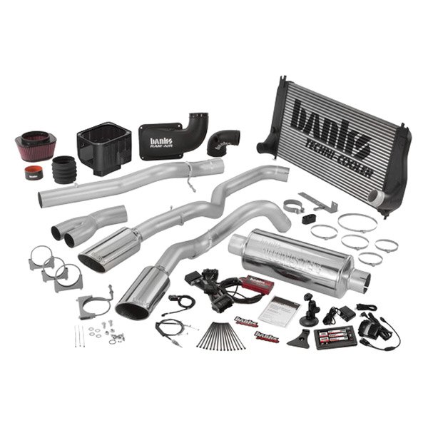 Banks® - Big Hoss™ Turbocharger Intercooler System with Tailpipe Tips