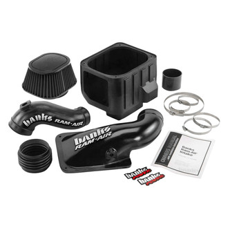 Banks® - Plastic Black Short Ram Air Intake System with Dry Black Filter