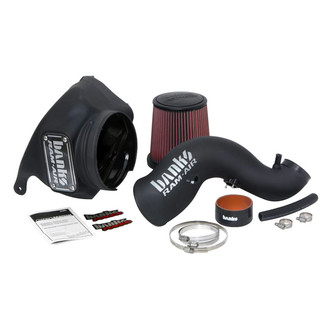 Banks® - Plastic Black Short Ram Air Intake System with Oiled Red Filter