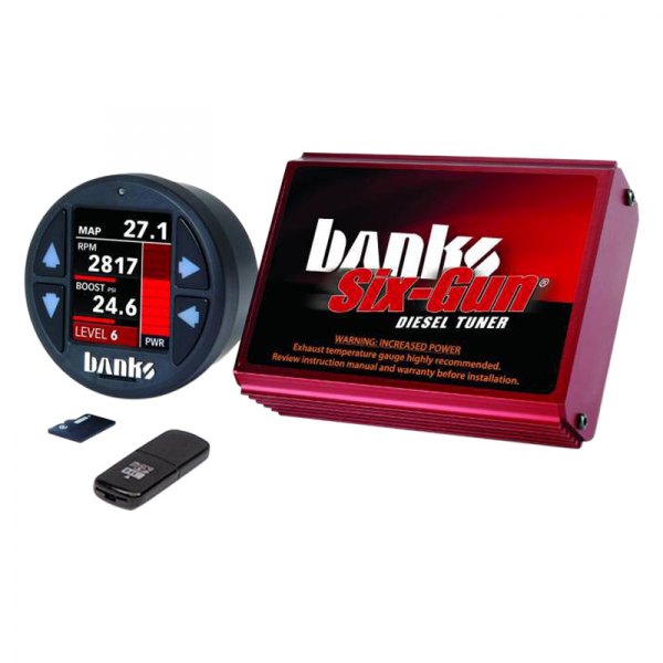 Banks® - Six-Gun™ Tuner with iDash 1.8 Super Gauge™ Monitor
