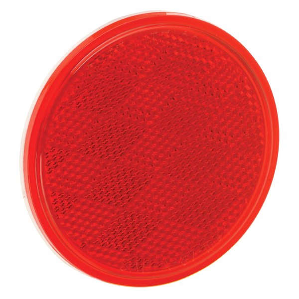 Bargman® - 3.2" Red Round Tape-on Mount Reflector
