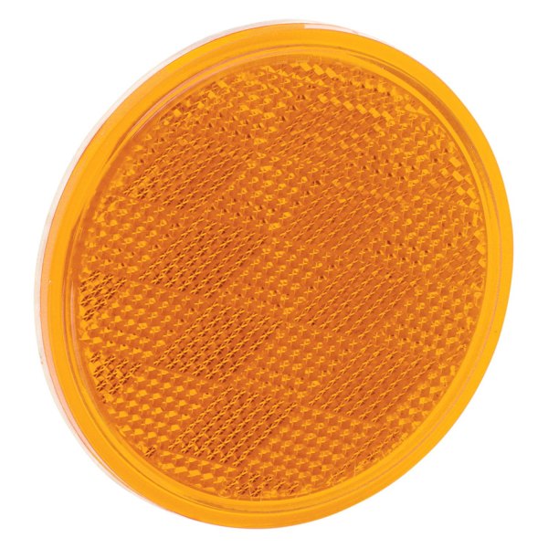 Bargman® - 3.2" Amber Round Tape-on Mount Reflector