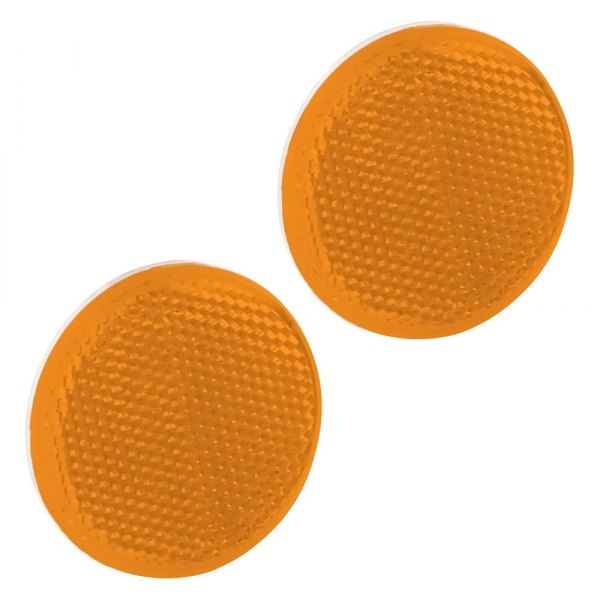 Bargman® - 2.2" Amber Round Tape-on Mount Reflector