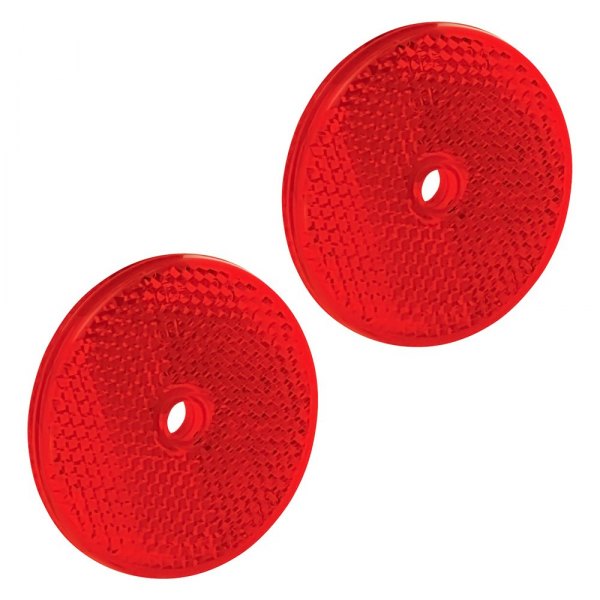 Bargman® - 2.2" Red Round Bolt-on Mount Reflector
