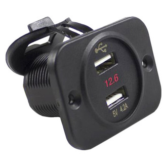 Battery Doctor® - Dual 2.1A/2.1A USB Charger with Voltage Meter