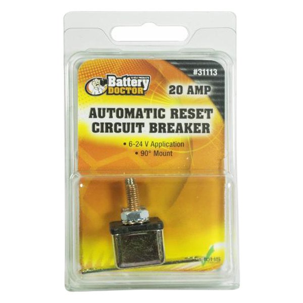 Battery Doctor® - ATO/ATC Fuse Block with Right Angle Circuit Breaker
