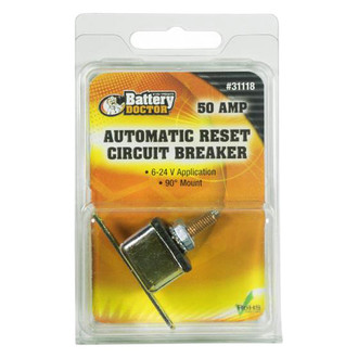 Battery Doctor® - ATO/ATC Fuse Block with Right Angle Circuit Breaker
