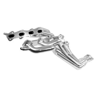 BBK® - CNC Series™ Steel Silver Ceramic Coated Long Tube Exhaust Headers