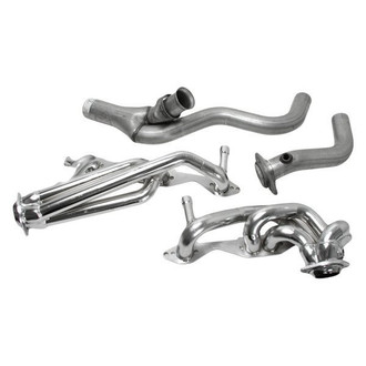BBK® - Tuned Length Steel Silver Ceramic Coated Short Tube Exhaust Headers