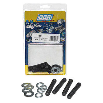 BBK® - Steel Black Oxide Header Stud Kit