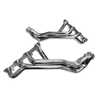 BBK® - CNC Series™ Steel Silver Ceramic Coated Long Tube Exhaust Headers
