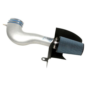 BBK® - Power-Plus Series® Aluminum Titanium Silver Cold Air Intake System with Blue Filter