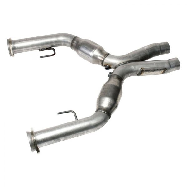 BBK® - Aluminized Steel Short Mid-X-Pipe with Catalytic Converters