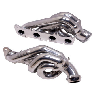 BBK® - CNC Series™ Steel Silver Ceramic Coated Short Tube Exhaust Headers