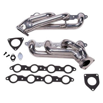 BBK® - Tuned Length Steel Silver Ceramic Coated Short Tube Exhaust Headers