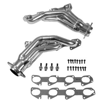 BBK® - Tuned Length Polished Silver Ceramic Coated Short Tube Exhaust Headers