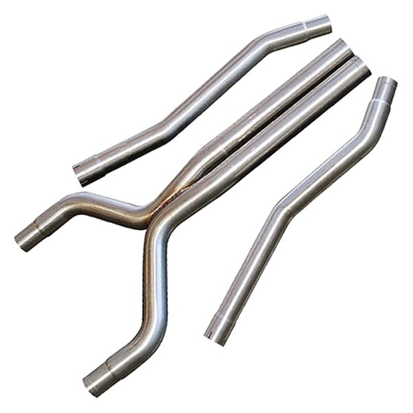 BBK® - CNC Series™ Aluminized Steel Muffler Delete X-Pipes