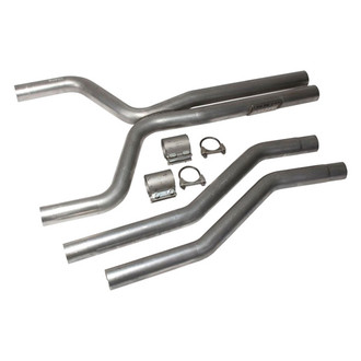 BBK® - CNC Series™ Aluminized Steel Muffler Delete X-Pipes