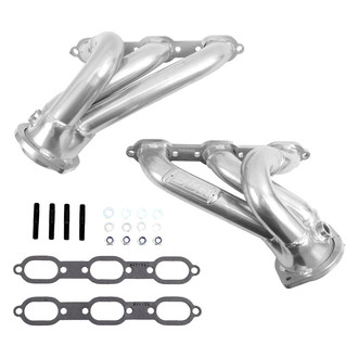 BBK® - Polished Silver Ceramic Short Tube Exhaust Headers